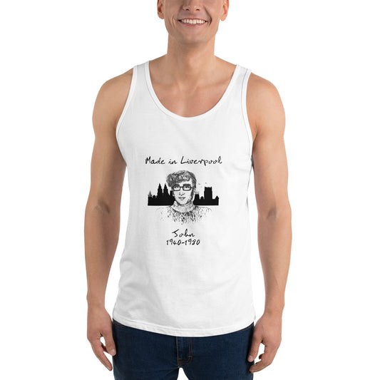 MY BUDDY JOHN Unisex Tank Top: white or oatmeal