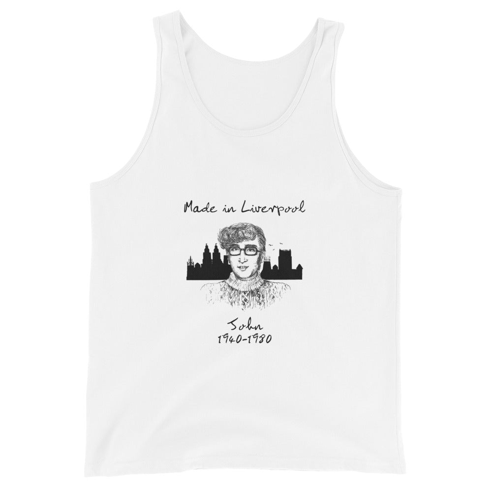 MY BUDDY JOHN Unisex Tank Top: white or oatmeal