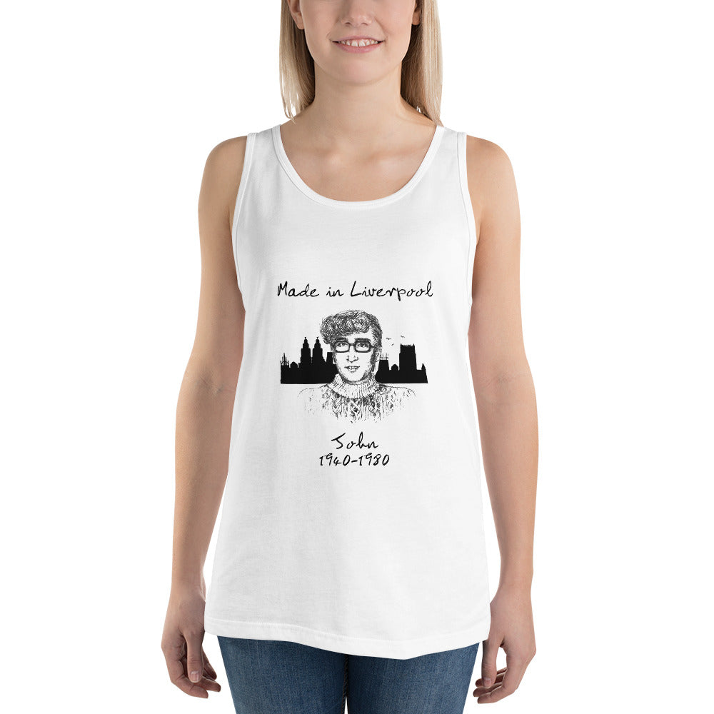 MY BUDDY JOHN Unisex Tank Top: white or oatmeal